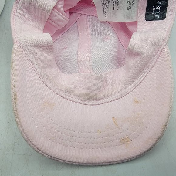 Nike Infant Dri Fit Swoosh Ponytail Baseball Cap Pink Comfort Cute Casual - Picture 7 of 7